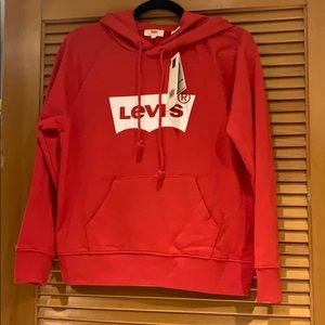 NWT Red LEVI’S Logo Hoodie